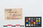 Etikett zu Bronzenagel (NHMW-PRAE-024526)